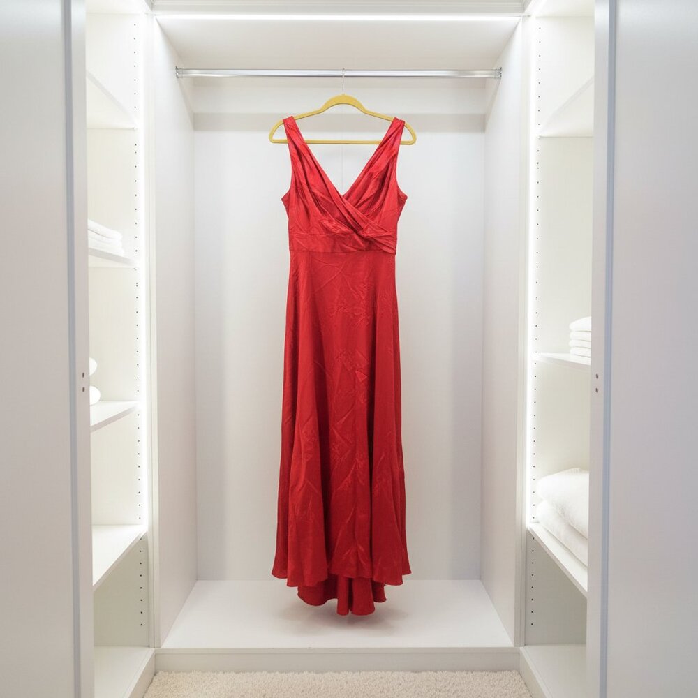 Algo Sleeveless Red Dress
